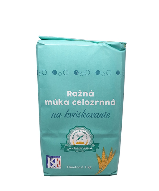 Ražná múka celozrnná na KVÁSKOVANIE 1kg
